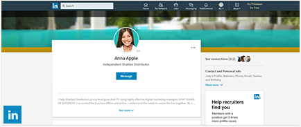 Custom designed Linked in cover image