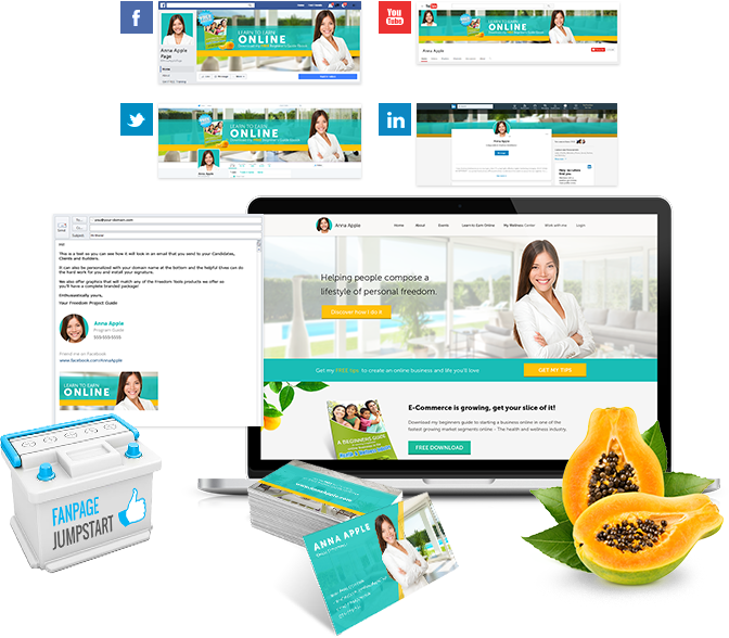 Papaya Gold All-in Branding Pack