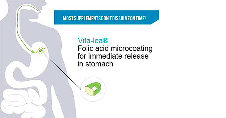 Vita-Lea Folic Acid Microcoating