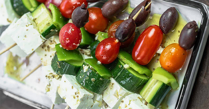 Greek Salad Skewers