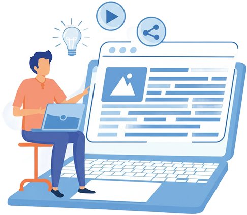 create content like stories, page posts