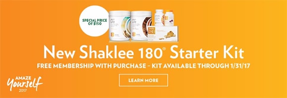 new shaklee 180 starter kit